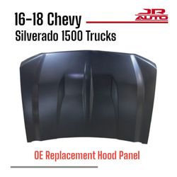 2016-2018 Chevrolet Silverado Hood Panel Chevy 1500 Truck Aluminum Replace