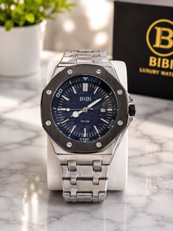 BIBI Luxury Watch Steel Bracelet Blue Dial