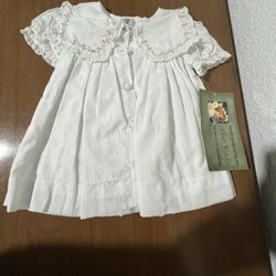 Baby dress  Allie Wade size 6 months  100% Cotton