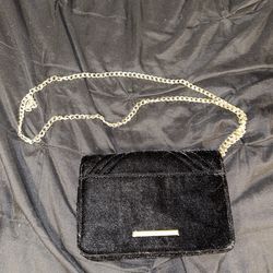 Black felt purse