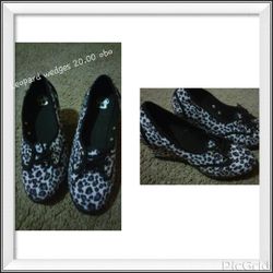 Leopard Wedges