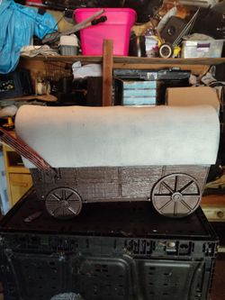 Decorative Covered Wagon Model mailbox