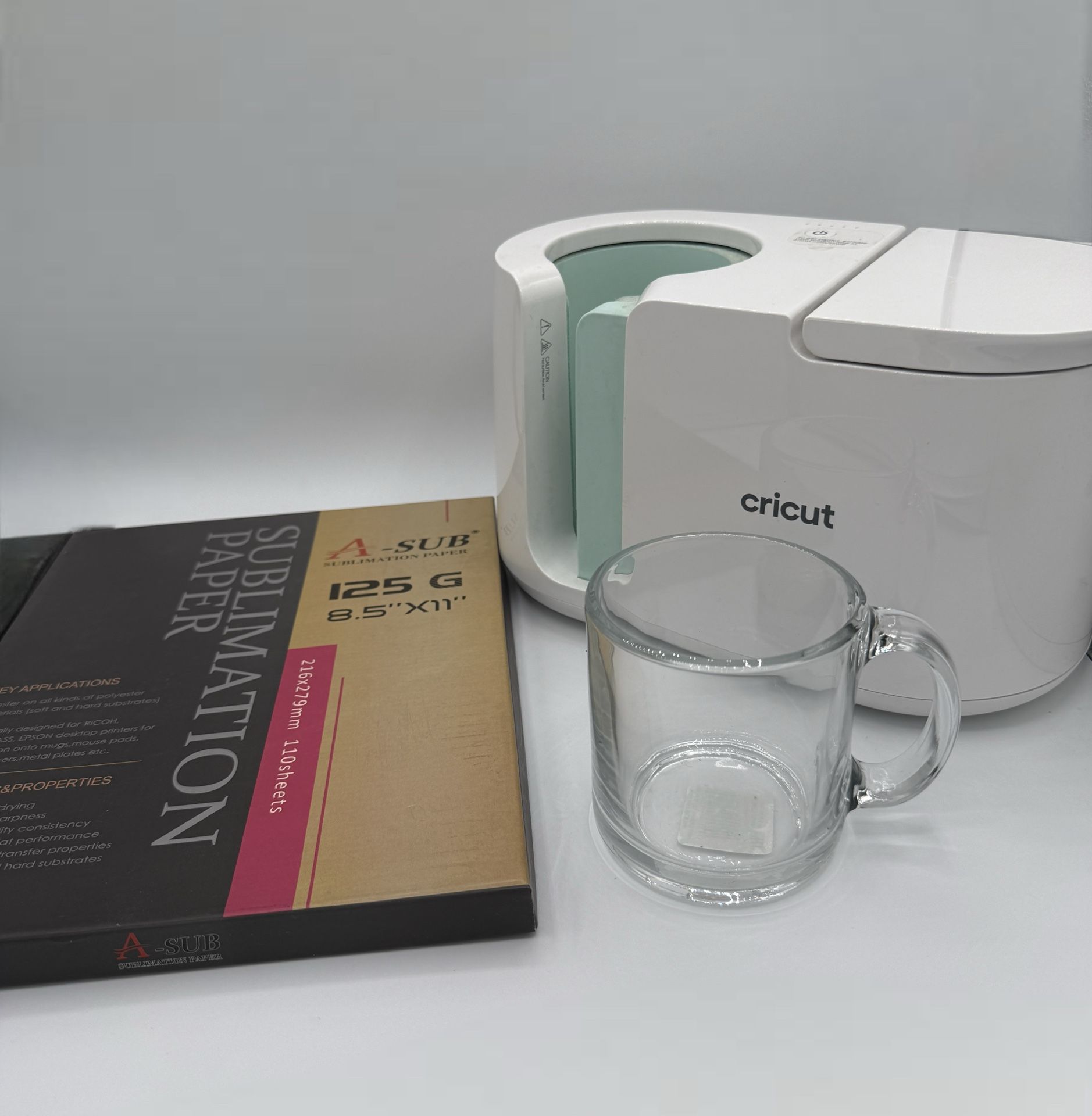 Cricut Mug Press - Heat Press Machine for Mugs 11" x 6.2" x 6.5", White