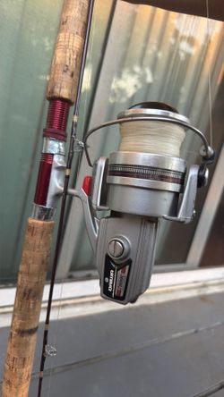 Daiwa 7000 spinning reel and Garcia conolon rod
