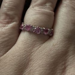 Real Ruby And Diamond Ring.  Never Worn