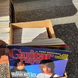 2 Boxes of Guitar Mags