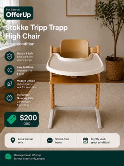 Stokke Tripp Trapp Adjustable Height High Chair