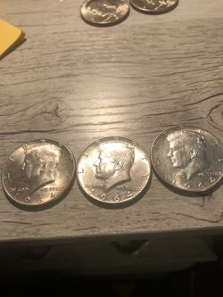 1964  Kennedy Half Dollar Lot Pf 3 