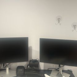 Two Dell monitors 