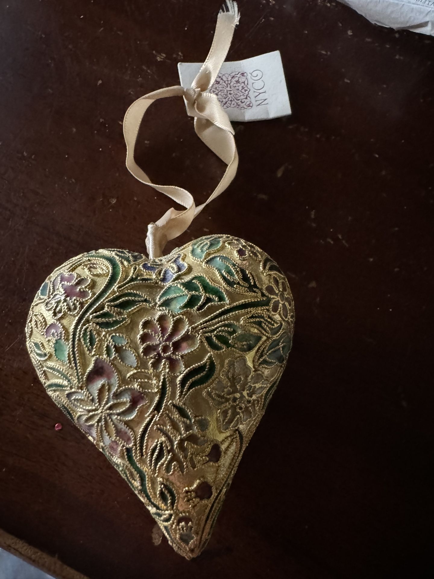 Cloisonné Heart Ornament