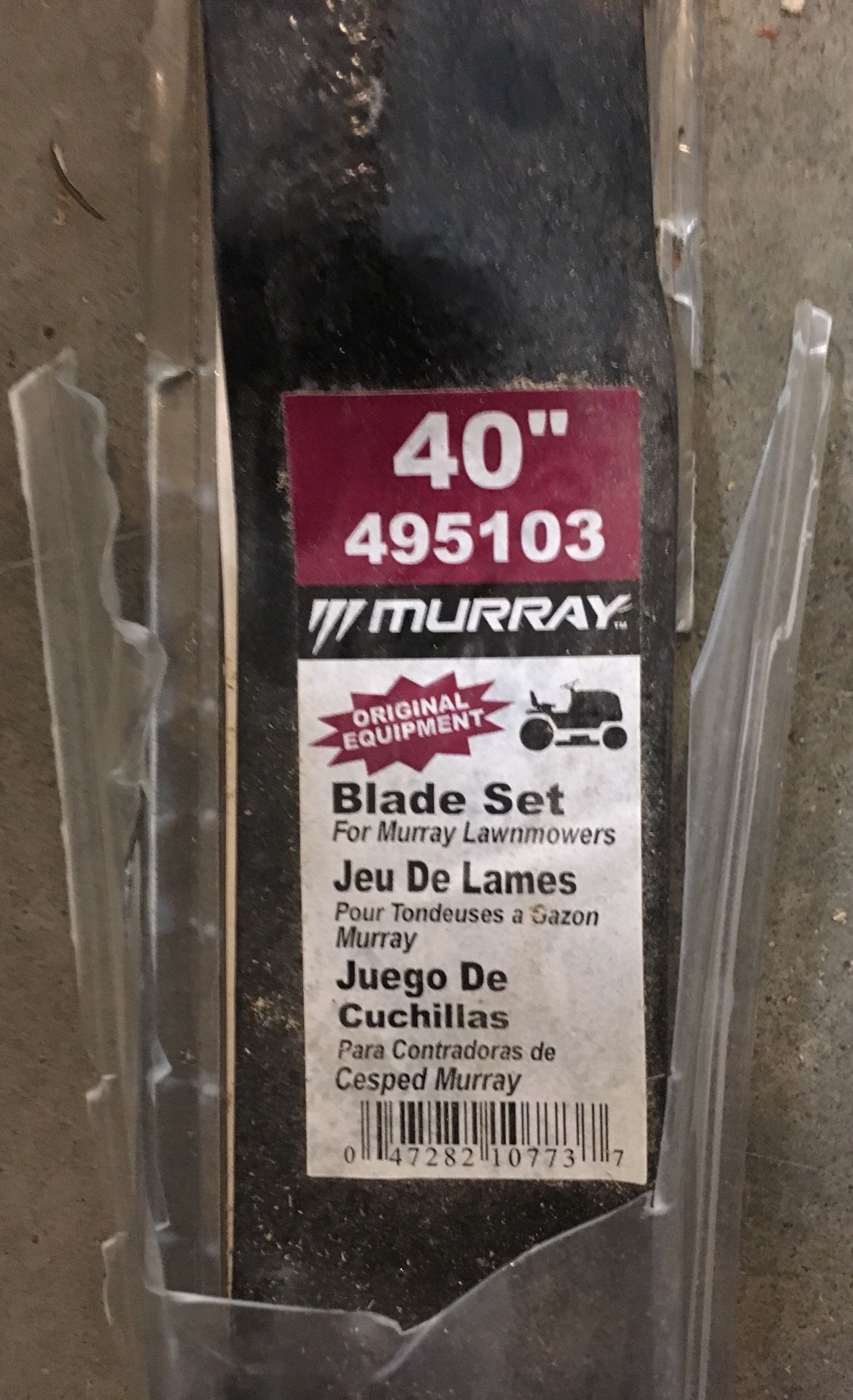 Blades for 40 inch murray riding mower hot sale