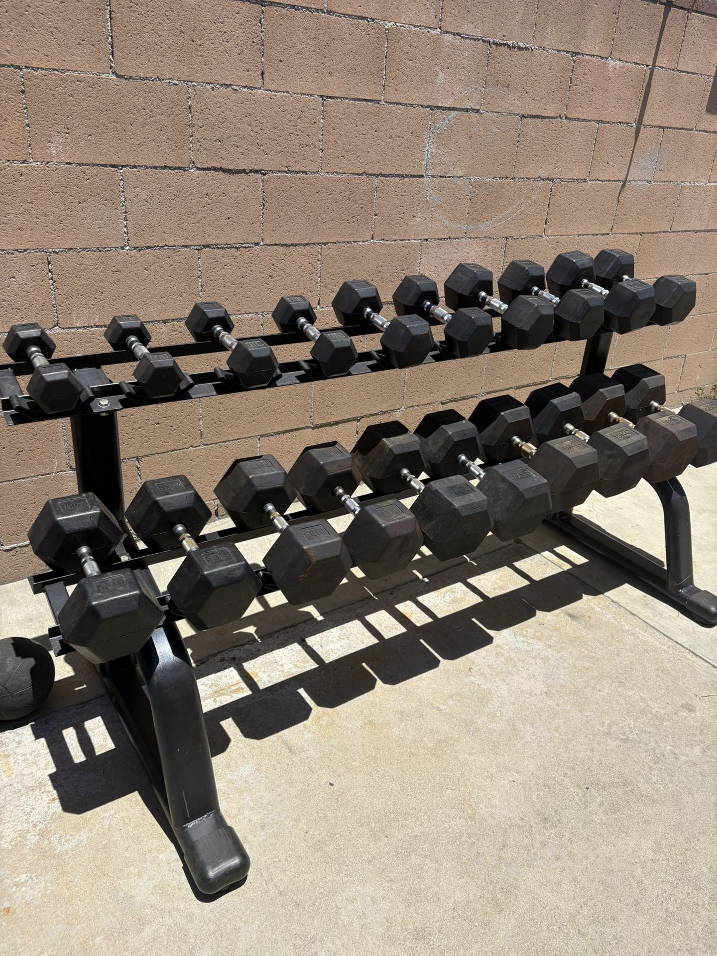 Heavy Dumbbells All In Good Condition 45 & 50 Kilograms