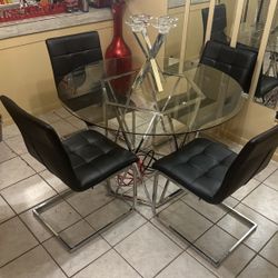 Dining Room Glass Table Set
