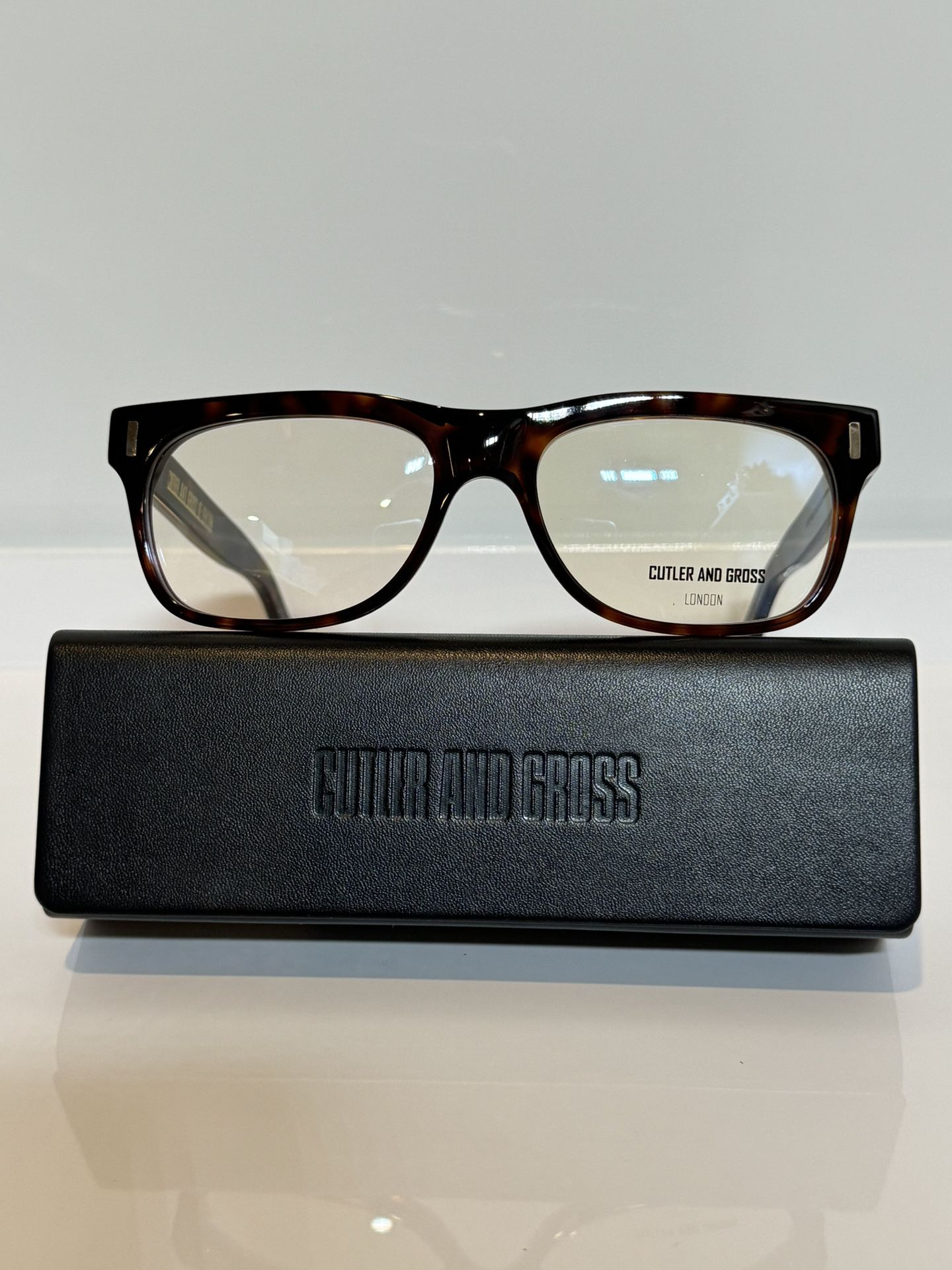 New Cutler & Gross  1362 Tortoise Bold Men’s Eyeglasses 58mm