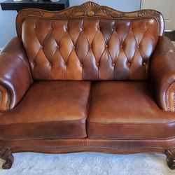 Leather Loveseat
