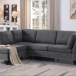 BRAND NEW SECTIONAL SOFA WITH OTTOMAN IN ORIGINAL BOX