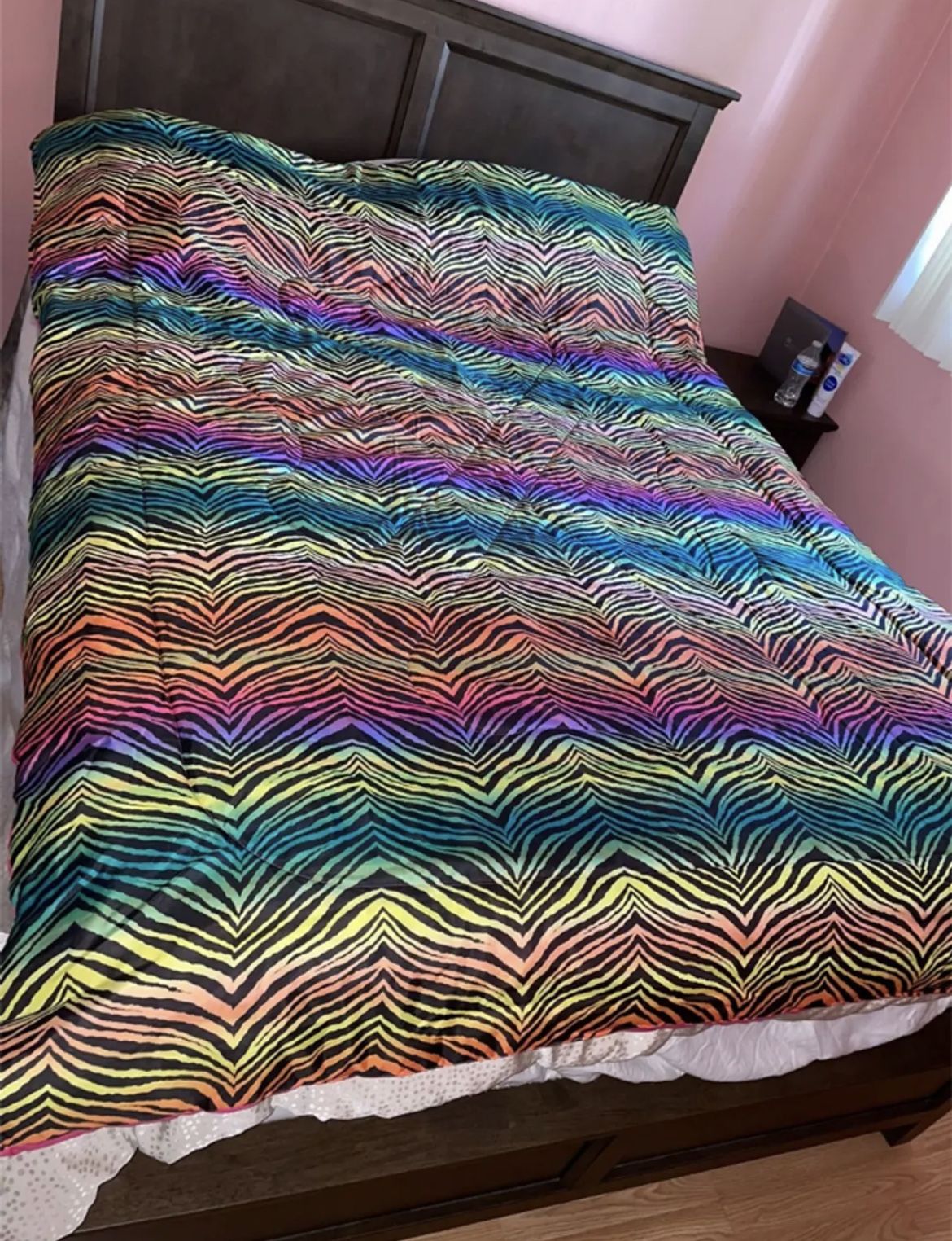 Zebra print comforter twin size 1 pillow case