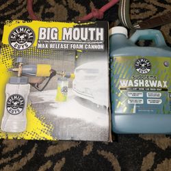 Chemical Guys Big Mouth Foam Cannon And Wash And Wax  Car Shine Soap