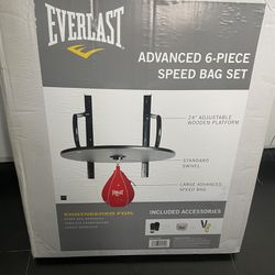 New EVERLAST Advanced 6 Piece Speed Bag Kit 