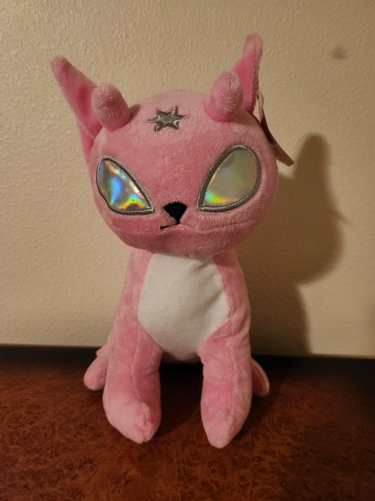 NWT Pink Alien Cat Plushie