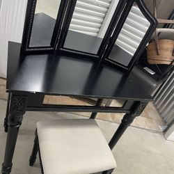 Black Makeup Vanity 