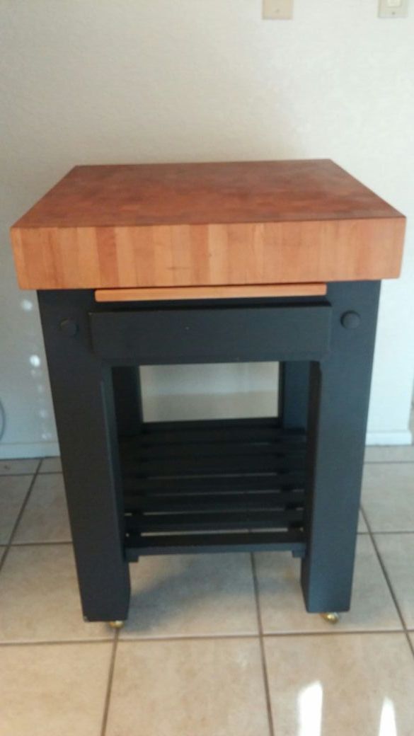 Le Gourmand Butcher Block Island Cart For Sale In Scottsdale Az Offerup