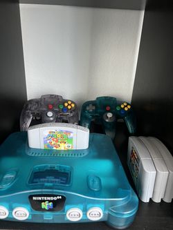Nintindo 64 (Ice Blue)