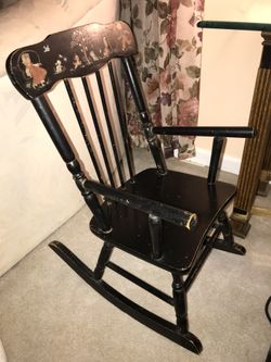 Antique child’s rocking chair
