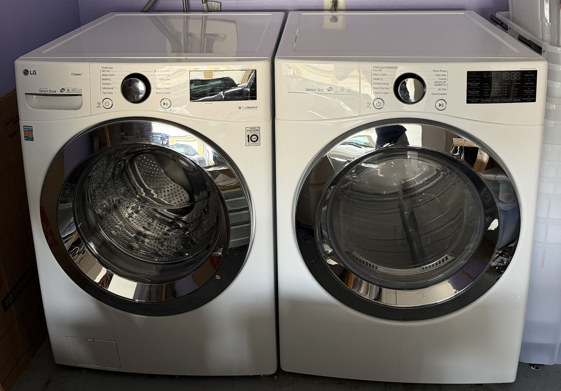 LG Front Load Washer & Gas Dryer Set – Excellent Condition