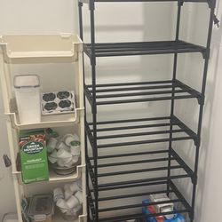 2 pantry shelf’s