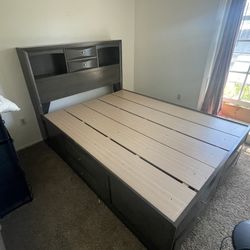 Queen Size Captain’s Bed Frame