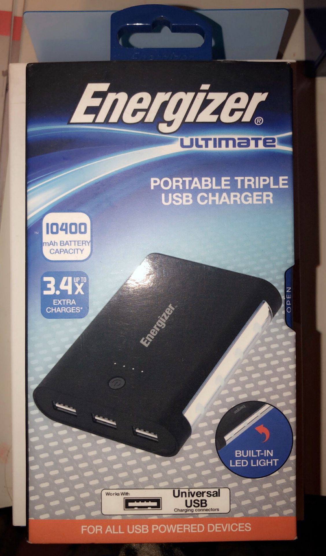 ENERGIZER TRIPLE USB CHARGER!! 😃