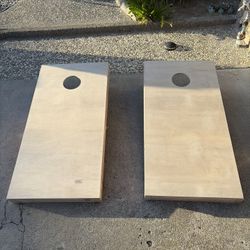 Cornhole Boards – Solid Wood (No Bags)