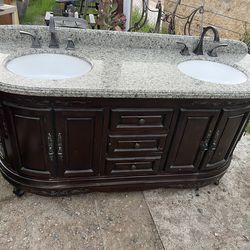 Doble sink  granito  solo ocupa linpiar