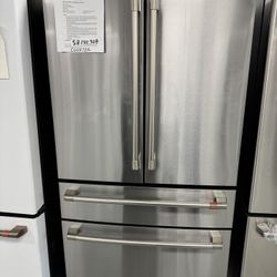 Cafe 36 in. 23.2 cu. ft. Smart Counter-Depth 4-Door French-Door Refrigerator With Dual-Dispense AutoFill Pitcher