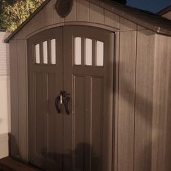 Lifetime Shed  92  1/2 Inches Wide × 7 Feet Long. 