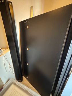 Free queen Malm mattress frame and matching nightstand