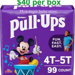 Pull Ups Size 4-5T Boys