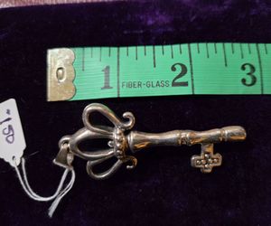 Vintage Skeleton Key pendant handcrafted in Sterling Silver 925 Culver City area