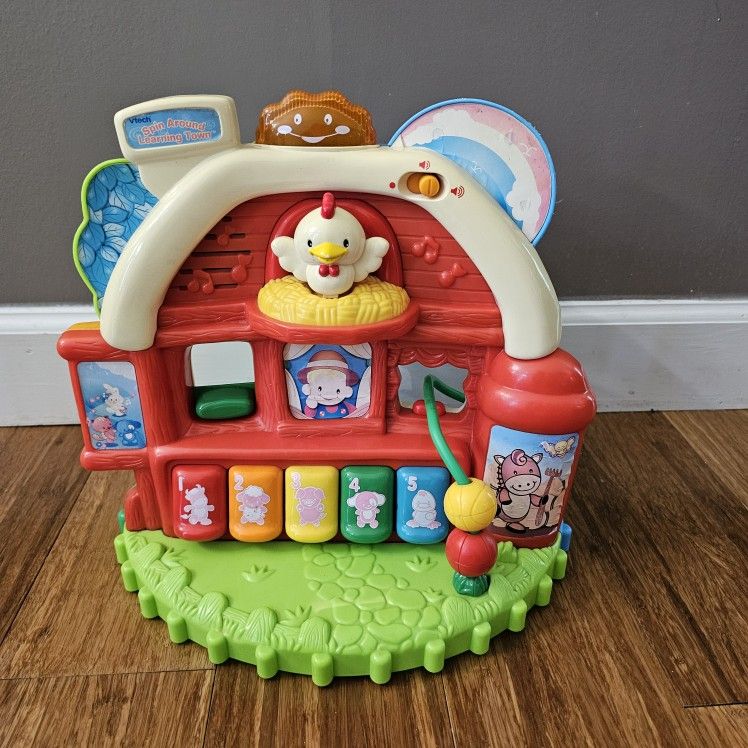 Vtech Spin Around Learning Town Light Sounds Tree House Activity Toy RARE *Pick-up In Great Bridge*