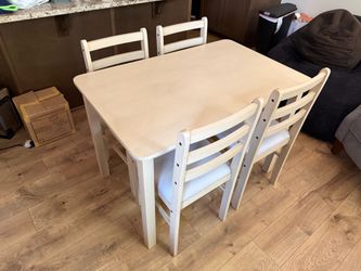 Dining table and chairs