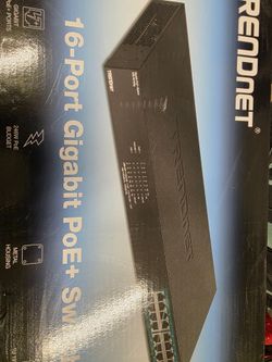 TRENDnet 16-Port Gigabit PoE+ Switch