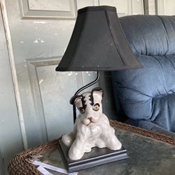 Boston Terrier Jack Russell Dog Lamp Old