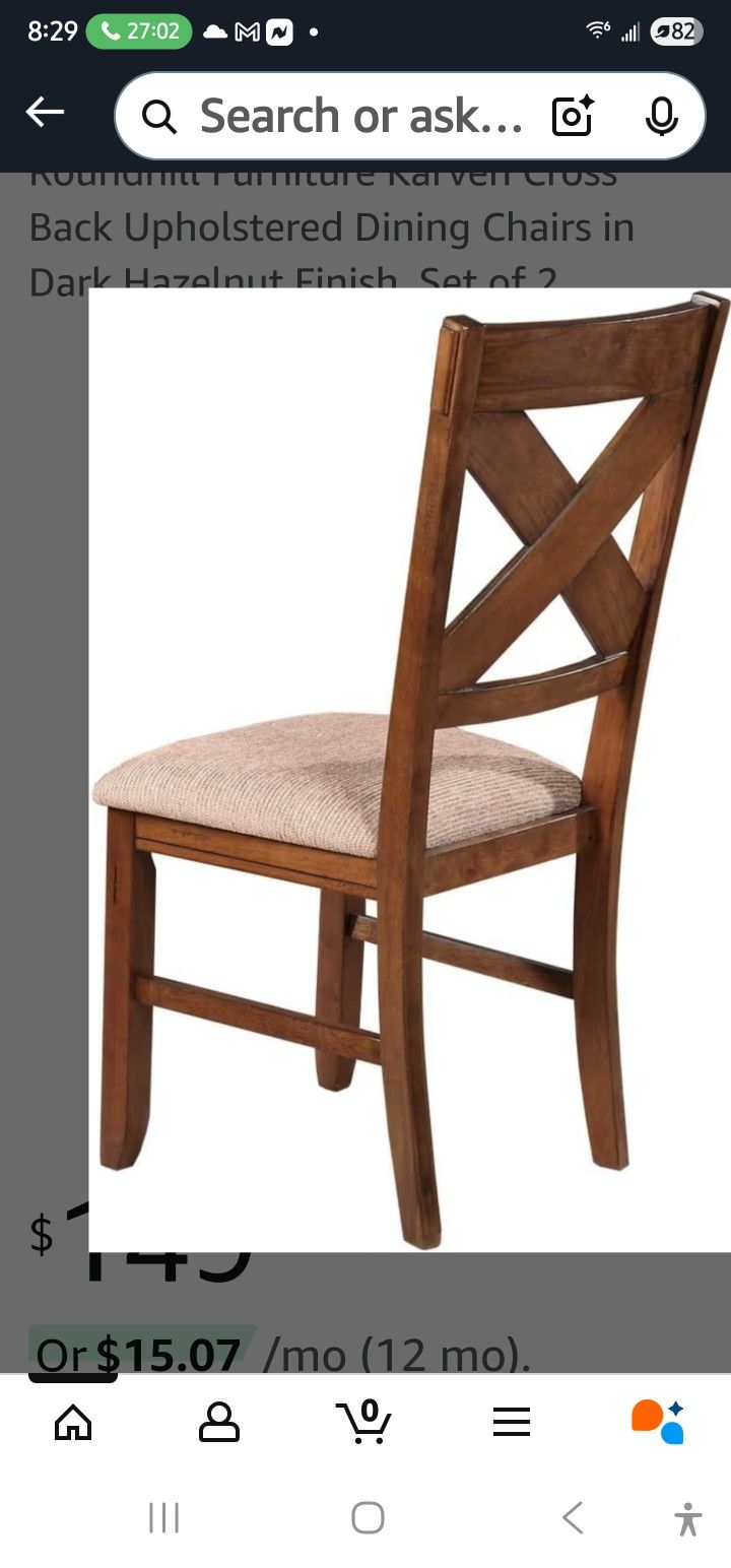 4 Wooden Dinning Room Chairs
