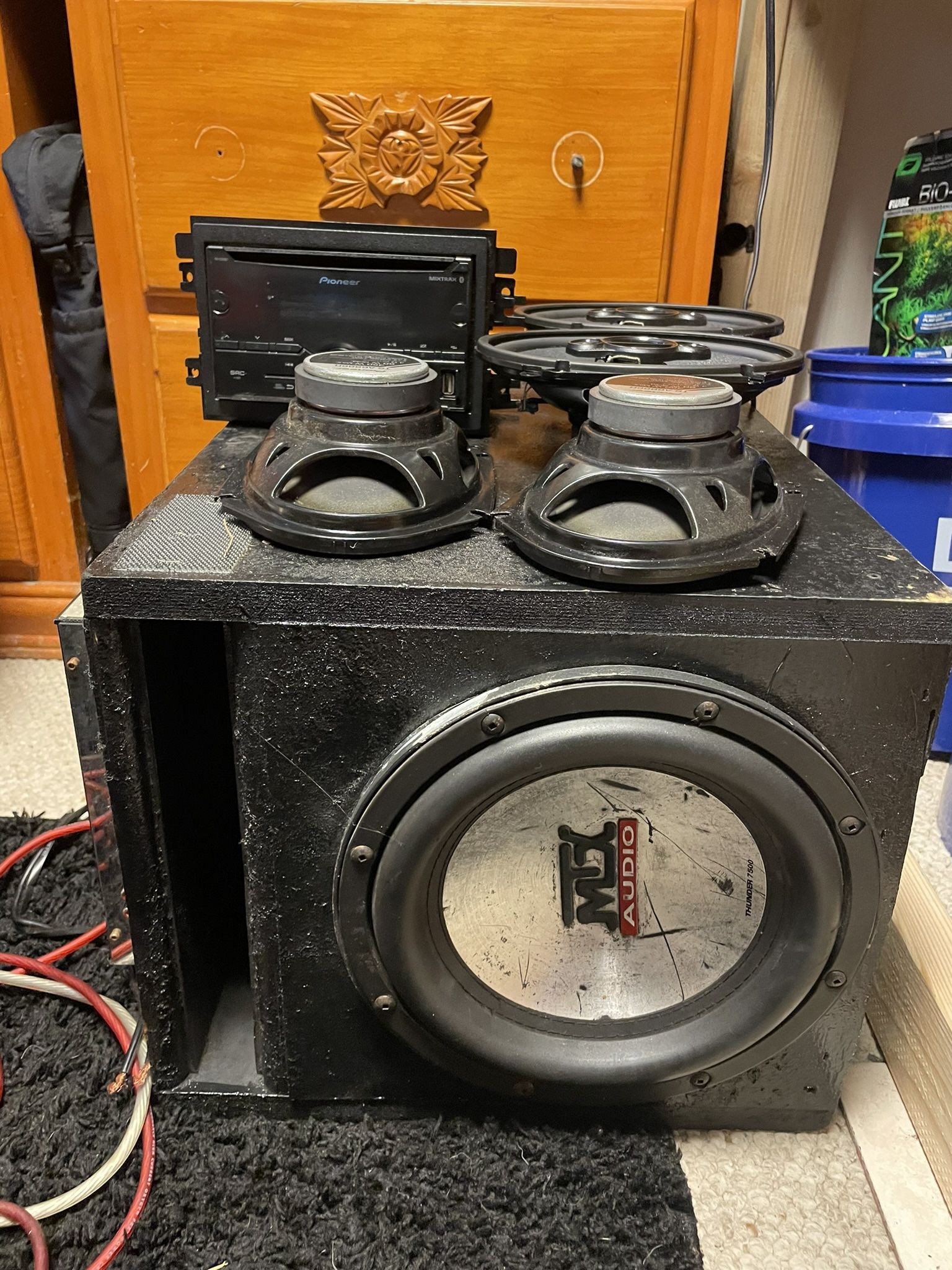 Subwoofer,door Speaker,800 Watt Amp , Pioneer Radio