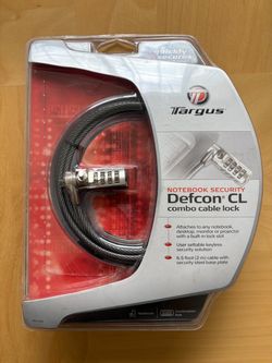 Brand New Targus Defcon CL Laptop Cable Lock PA410U NEW in box