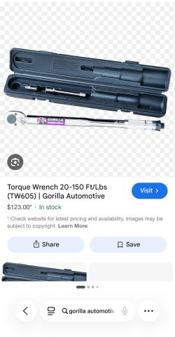 Click adjustable torque wrench