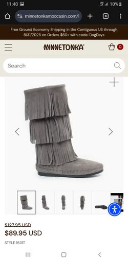 MINNE TONKA FRINGE  BOOT