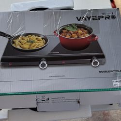 Dual Burner Electric Hot Plate for Cooking