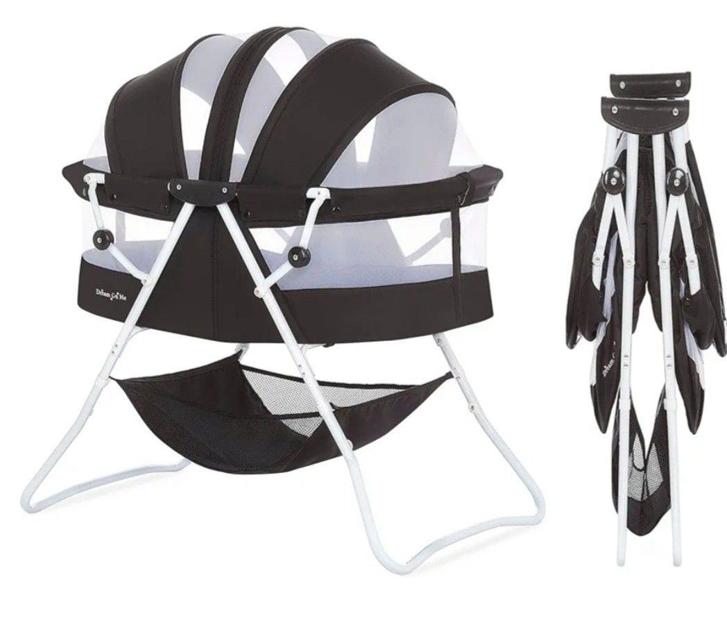 Dream On Me Bassinet - Color  Black and White